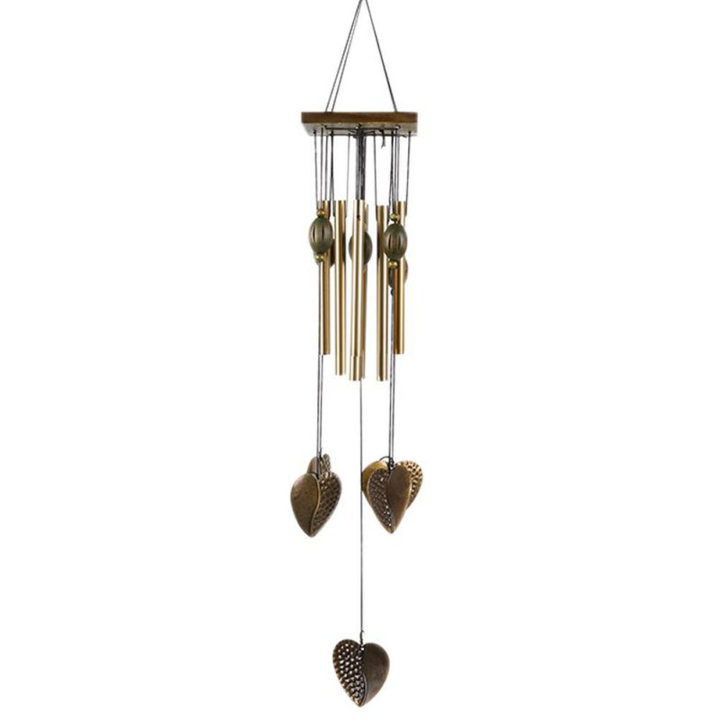 Wind Chimes for Outside Large Deep Tone, Large Memorial Wind Chimes with 8 Tubes & Rotatable DIY Pendants, Best Gift Wind Chimes for Outside Garden Patio Decor(Rose Gold) - image 1 of 7