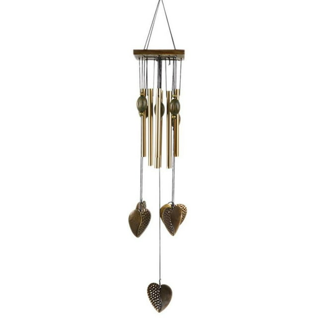 Wind Chimes for Outside Large Deep Tone, Large Memorial Wind Chimes with 8 Tubes & Rotatable DIY Pendants, Best Gift Wind Chimes for Outside Garden Patio Decor(Rose Gold)