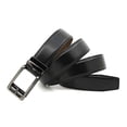thumbnail image 3 of Belt for men -Black-Mens Leather Belt 115cm for Dress and Casual - Micro Adjustable Belt Fit Everywhere, 3 of 3
