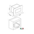 thumbnail image 2 of Microondas Empotrable Tecnolam BIM30NE 1.1 Pies con Grill Negro 1000W, 2 of 2