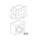 thumbnail image 2 of Microondas Empotrable Tecnolam BIM30NE 1.1 Pies con Grill Negro 1000W, 2 of 2