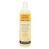 Plantlife Vanilla Orange Body Wash – Gentle, GMO-Free, Gluten-Free Cleanser with Essential Oils, 14 oz