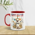 thumbnail image 3 of Happy New Year with Chihuahua Fireworks Holiday Xmas Winter 2025 11oz Accent Two-tone Mug Dog Lover Gifts Idea Coffee Tea Cup - 00025, 3 of 5