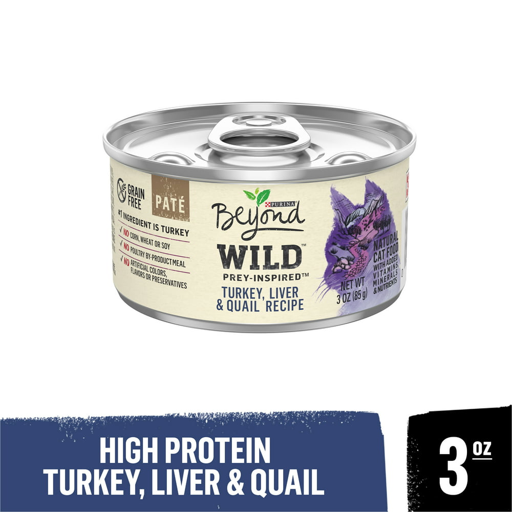 Purina Beyond Grain Free, Natural, High Protein Pate Wet Cat Food, WILD