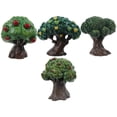 thumbnail image 2 of Modelo de árbol de frutas en miniatura 4pcs decoración del microlandscape árboles de árboles de resina, 2 of 5