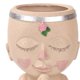 thumbnail image 4 of Chica cara cabeza estatuilla resina maceta estatua escultura planta florero 2 Ehuebsd Libre de BPA, 4 of 6