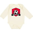 thumbnail image 3 of Inktastic Soccer Morocco Flag Banner Boys or Girls Long Sleeve Baby Bodysuit, 3 of 5
