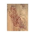 thumbnail image 2 of Tribal Feather Detailed Stencil Template Reusable 8.5 x 11 for Painting on Walls, Wood, Etc. By Stencilville, 2 of 2