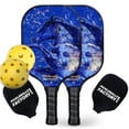 thumbnail image 1 of Pickleballs Factory SX-0074-7 Pickleball Rackets & Most Powerful, Blue Art Horse Pickleball Set for Pickleball Players Pro - 7 Piece, 1 of 1