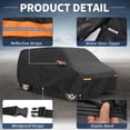 thumbnail image 5 of Unique Bargains Car Cover Aluminum Film Outdoor Full Car Cover All Weather Waterproof Protection with Driver Door Zipper Black 198.82"x78.74"x68.90", 5 of 6