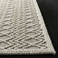 thumbnail image 2 of SAFAVIEH Trace Hermite Geometric Chevron Wool Area Rug, Grey/Black, 3' x 5', 2 of 6