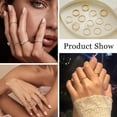 thumbnail image 3 of GOSFRY 10PCS Gold Plated Rings Set for Women Dainty Stacking Cubic Zirconia Thumb Engagement and Wedding Ring Jewelry Accessories Comfort Fit with Size 6/7/8/9/10, 3 of 9