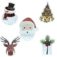 thumbnail image 5 of 10 piezas/juego de vasos de cristal navideños con forma de tarjeta, gorro de Papá Noel, copas de vino, adornos decorativos para Navidad, Año Nuevo, 5 of 5