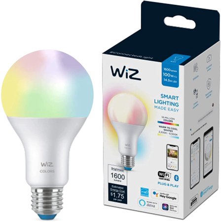 WiZ Connected LED Soft White 60-Watt A19 Smart WiFi Light Bulb, Compatible with Alexa and Google Home (6-Pack)