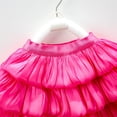 thumbnail image 3 of Ticikt Layered Hem Skirt for Girls Party Tutu Dress with Flowy,Color:Hot Pink, 3 of 9