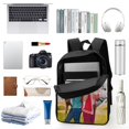 thumbnail image 3 of Bibi y Tina-theme Backpack, Campus style schoolbag Bookbag with Adjustable Shoulder Straps And Large Zip Compartment, Unisex Travel Bags., 3 of 6