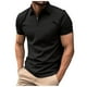 thumbnail image 2 of Camiseta de manga corta lisa para hombre, informal, de vacaciones, para fitness, para verano, para actividades al aire libre, 2 of 5