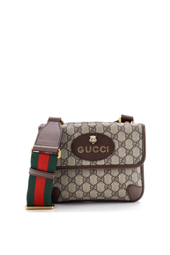 Pre-Owned Neo Vintage Flap Messenger GG Coated Canvas Small By Rebag