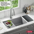 thumbnail image 4 of Delta 75B933-30S-WH Everest 30” Workstation Kitchen Sink Undermount Granite Composite, 4 of 7