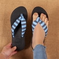 thumbnail image 5 of Arch Support Flip Flops for Women, Orthotic Thong Sandals with Yoga Mat Cushion and Contoured Midsole, Slip On Summer Beach Walking Sandals, Lightweight Indoor Outdoor Blue 38, 5 of 5