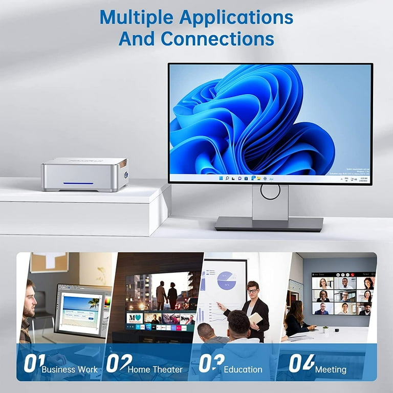 KAMRUI Mini Desktop Computer PC with Intel N95, 16GB/512GB