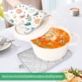 thumbnail image 3 of Yayeee Pot Holders Kitchen Heat Resistant with Pockets 7"x9.8" Cotton Oven Cooking Hot Pads, Red Easter Eggs, 3 of 7