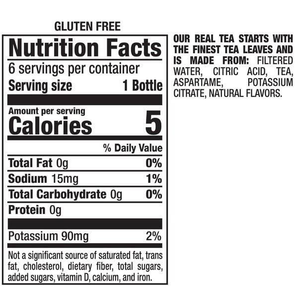Snapple Zero Sugar Peach Tea – 16 fl oz Bottles (6-Pack, Pack of 2)