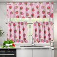 thumbnail image 3 of Strawberry Novelty Kitchen Curtain Valance and Tiers Set Long Short Tier Curtain for Living Room Bathroom Loft, 3 of 6