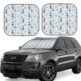 thumbnail image 1 of Easygdp Poodle Dog for 2 PCS Foldable Car Sun Shade Front Windshield Sun Protection Cover for Car, SUV, Truck-Small, 1 of 6