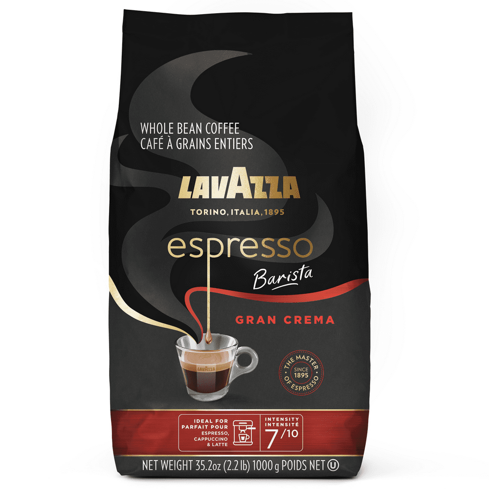 Lavazza Espresso Barista Gran Crema Whole Bean Coffee Blend, Medium Espresso Roast, 35.2 Ounce