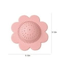 thumbnail image 3 of Vacemry Under $5 Drain Protector Filter, Flower Shape Hair Catcher Strainer for Sink Drains, Reusable Plastic Sewer Anti-Clogging Sink Filter, Bathroom Kitchen Drain Cover with Multiple Colors, 3 of 6
