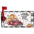 thumbnail image 2 of Fall Pumpkin Truck Mailbox Cover Magnetic Standard Size 18" X 21" Hello Fall Mailbox Covers Autumn Thanksgiving Mailbox Wraps Post Letter Box Cover for Outdoor Decor, 2 of 6