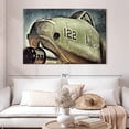 thumbnail image 2 of Elephant Stock Air Force Jet Plane Wall Art - Horizontal Canvas Wall Art - Living Room Wall Decor - Military Canvas - Green And Orange Decor - 51" x 34", 2 of 8