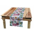 thumbnail image 1 of Flower Table Runner, Retro Spring Floral Pattern Grunge Funky Style Inspired Colorful Daisies Bohemian, Dining Room Kitchen Rectangular Runner, 3 Sizes, by Ambesonne, 1 of 2