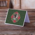 thumbnail image 2 of German Shorthaired Pointer Poinsetta Wreath Greeting Cards and Envelopes Pack of 8, 2 of 2