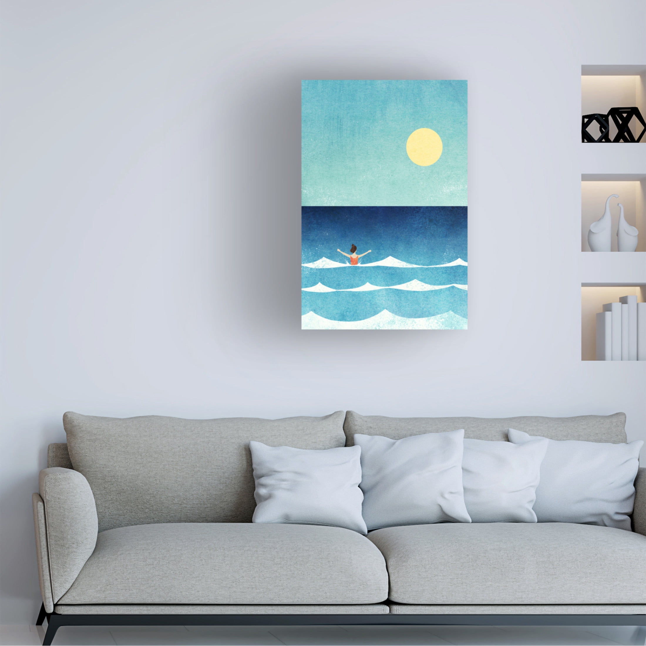 Trademark Fine Art ByKammille Sea Swim ii Canvas Wall Art