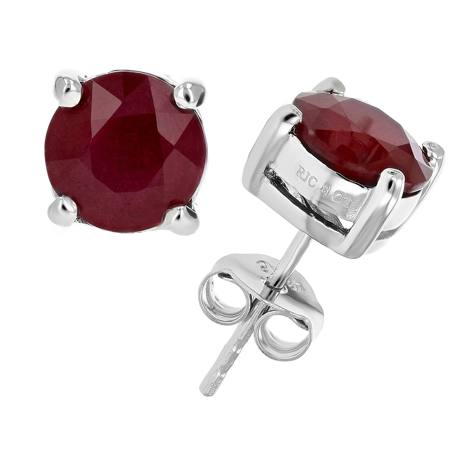 Jewelry Best Seller Sterling Silver Rhodium-plated & Glass Filled Ruby Circle Pendant Jewelry Best Seller Sterling Silver Rhodium-plated & Glass Filled Ruby Circle Pendant