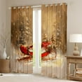 thumbnail image 2 of Feelyou Santa Claus Carriage Blackout Curtains Set of 2 (38x54 Each), Merry Christmas Curtains and Drapes, Happy Holiday Living Room Curtains, Curtains and Drapes Bedroom Decor, 2 of 5