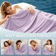 thumbnail image 6 of huayou Solid Purple Lightweight Cooling Blanket, Flannel Throw Blanket Decoration, 39.37 x 59.06 inch Soft Blankets for Couch Bed Living Room Indoor Display, 6 of 9