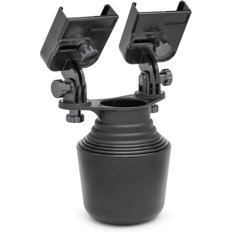 WeatherTech CupFone Duo Universal Dual Cell Phone Cup Holder 8ACF11DDG with Graphite Billet Knobs