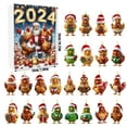 2D Christmas Home Ornaments 2024 Christmas Holiday Advent Calendar