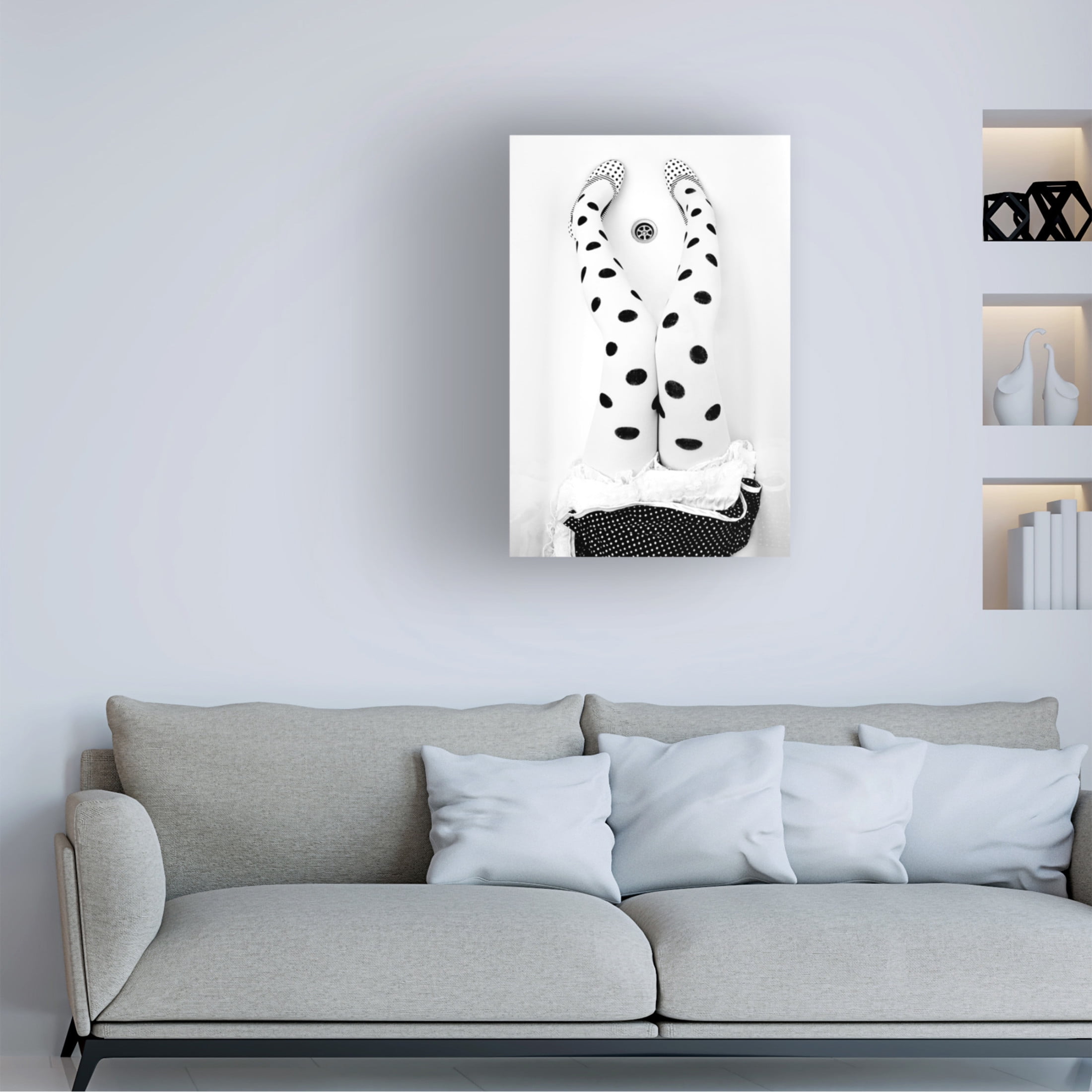Canvas Wall Art - Adam Wasilewski 'Dotted 2' Wall Art for Living Room, Bedroom, or Office D?cor by Trademark Fine Art - 12 x 19 Inches