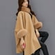 thumbnail image 4 of Abrigos de moda para mujer, chaqueta abrigada, abrigo informal de lana, abrigo con cuello, cárdigan, capa, chal para mujer, 4 of 7