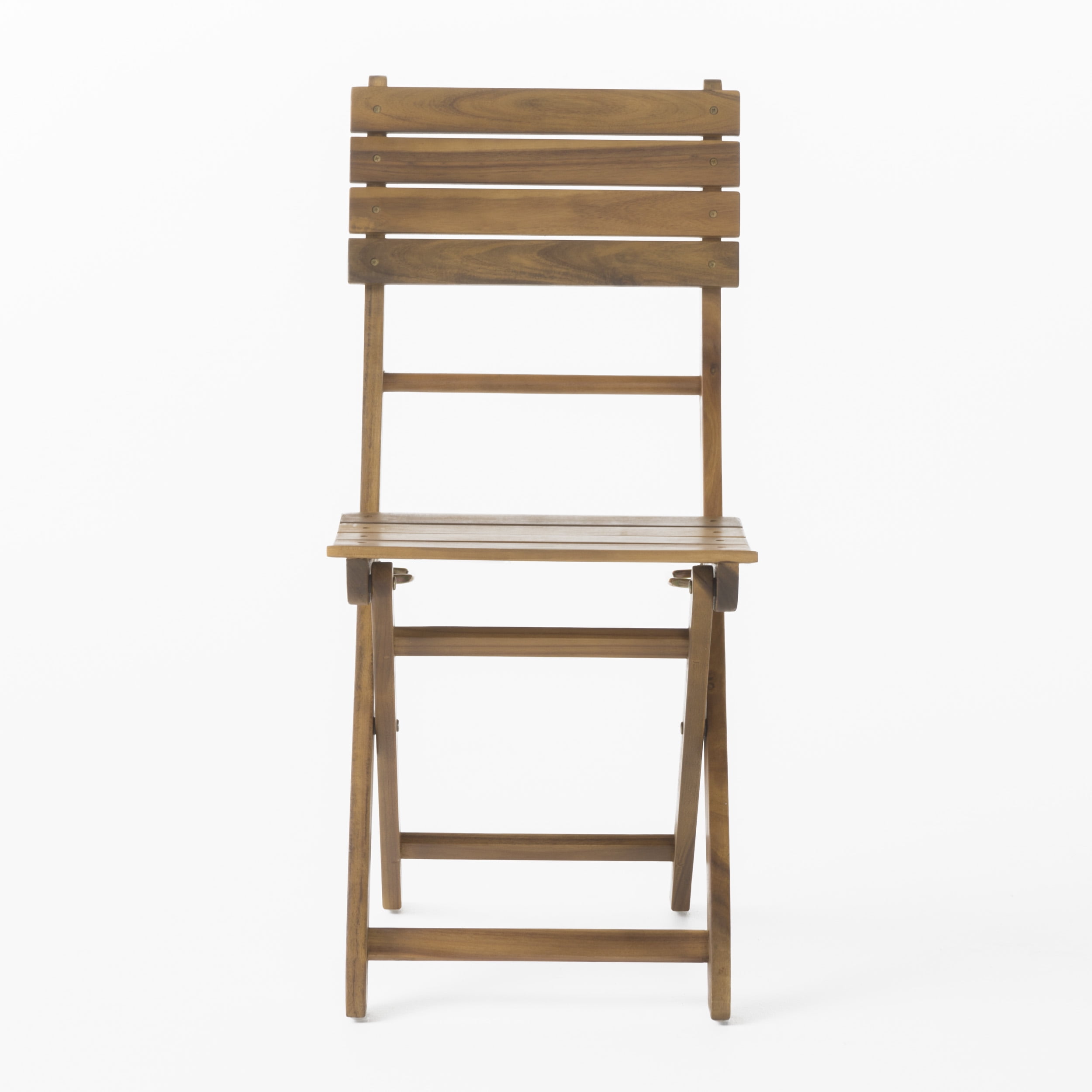 Outdoor Acacia Wood Folding Dining Chair (Set of 2),Natural