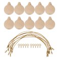 thumbnail image 2 of Unfinished Hanging Balls, Drawing Toy 10PCS Unfinished Ball Ornaments with Hanging Ropes for Crafts, 2 of 7
