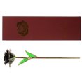 thumbnail image 4 of KAKOWELY Rosas lacadas florecientes bañadas en oro de 24 quilates. Rosa auténtica. Regalo de cumpleaños, San Valentín o aniversario con bolsa de recuerdo (negra)., 4 of 5