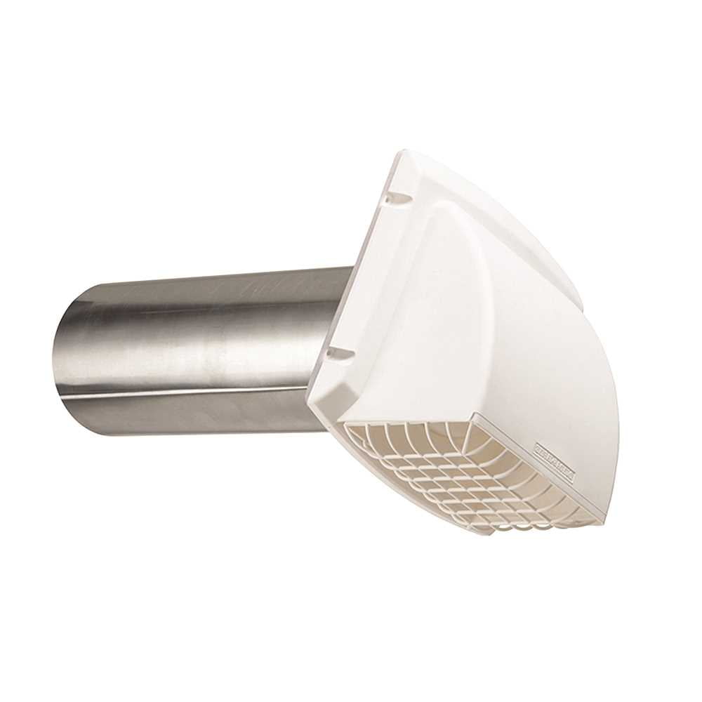 Wide Mouth Dryer Vent Hood With Removable Bird Guard Damper Weather-Resistant 