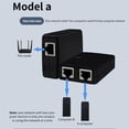 thumbnail image 2 of Network Switch Portable 2 Port Network Switch Hub Internet Converter Adapter for Computer Office Company, 2 of 8