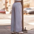 thumbnail image 4 of Tanming Barrel Sweatpants Wide Leg Cargo Pants for Women Straight Leg Yoga Pants for Women Women's Plus Size Pants Stretchy Work Pants Womens Cargo Work Pants Blue M, 4 of 4