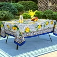 thumbnail image 2 of Outdoor Umbrella Tablecloth with Umbrella Hole for Rectangle Table 60x102 inch Lemon Patio Table Cloth with Zipper, 2 of 6